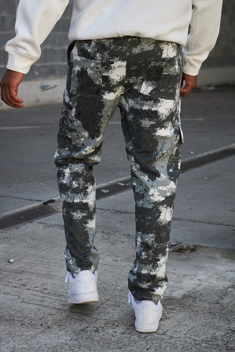 jogger pant camouflage gris