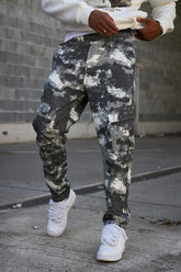 jogger pant camouflage gris