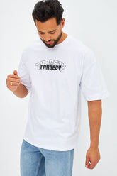 T-shirt à imprimé "Tragedy" blanc