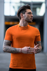 T-shirt orange col brentiny