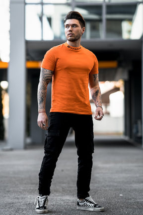 T-shirt orange col brentiny