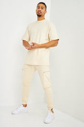 T-shirt oversize beige