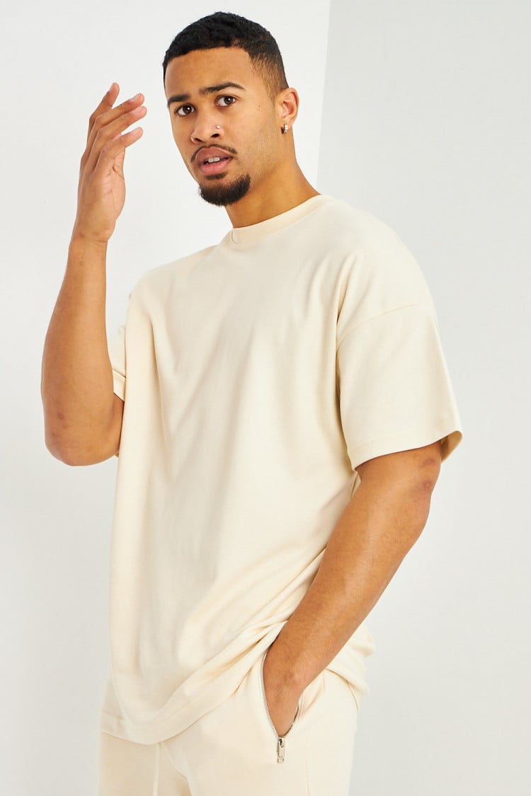 T-shirt oversize beige