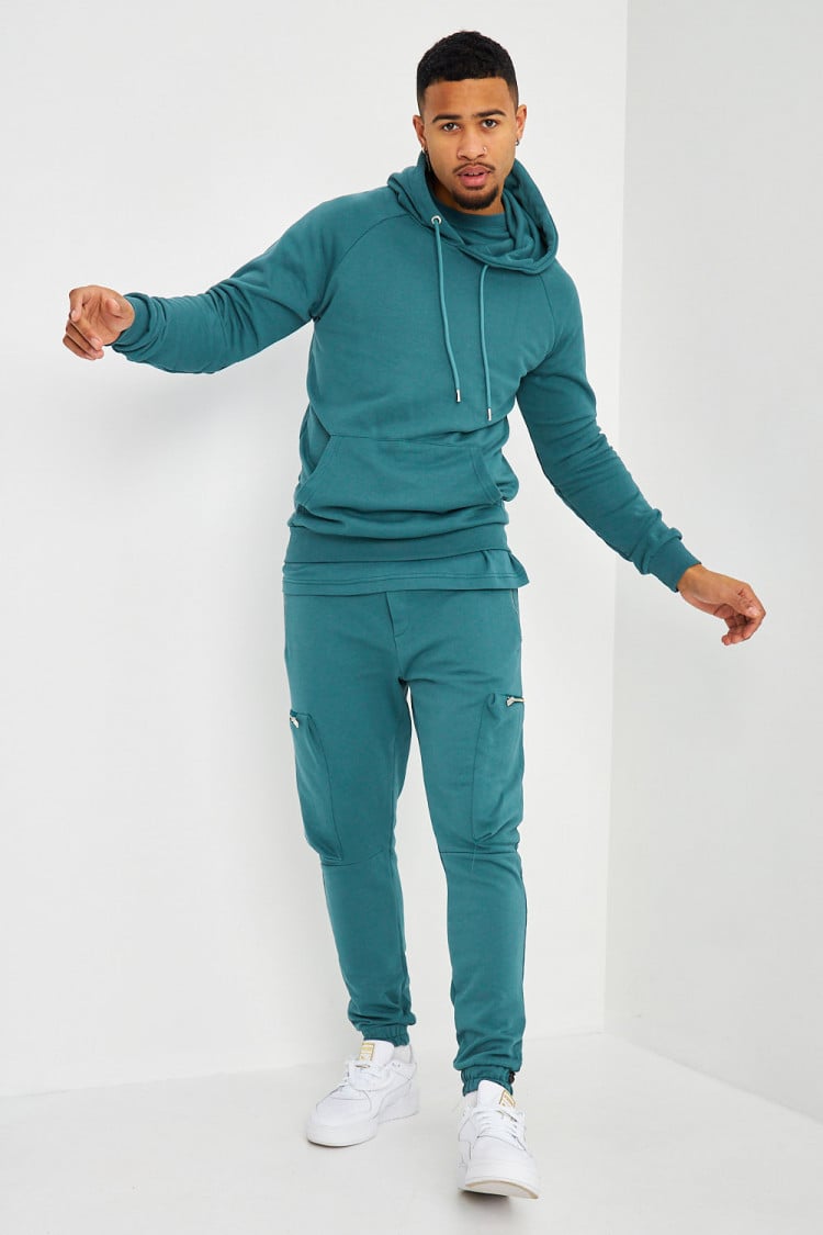 T-shirt oversize bleu vert