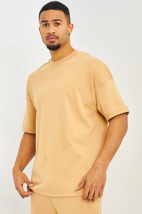 T-shirt oversize camel