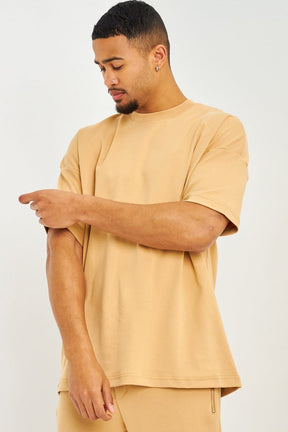 T-shirt oversize camel