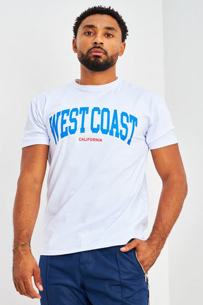 T-shirt oversize Westcoast 2PAC blanc