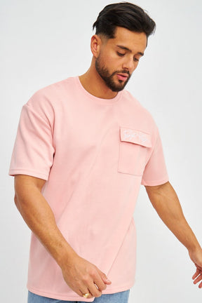 T-shirt rose oversize avec poche / Project X - 2210304