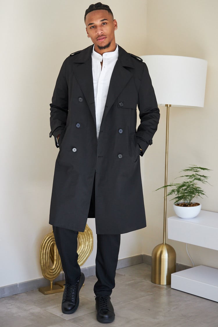 Trench long noir