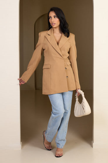 Veste blazer camel