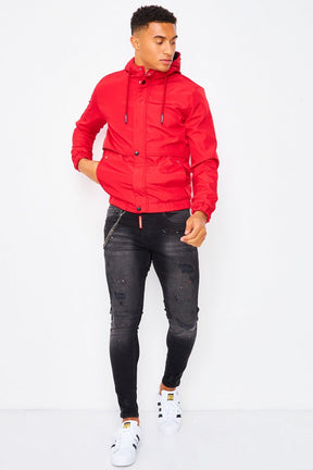 Veste coupe vent rouge