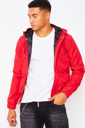 Veste coupe vent rouge