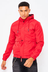 Veste coupe vent rouge